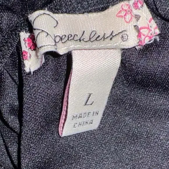 Speechless Plaid Babydoll Blouse, Purple and Teal Y2K Scene Top - Size L - Picture 3 of 3